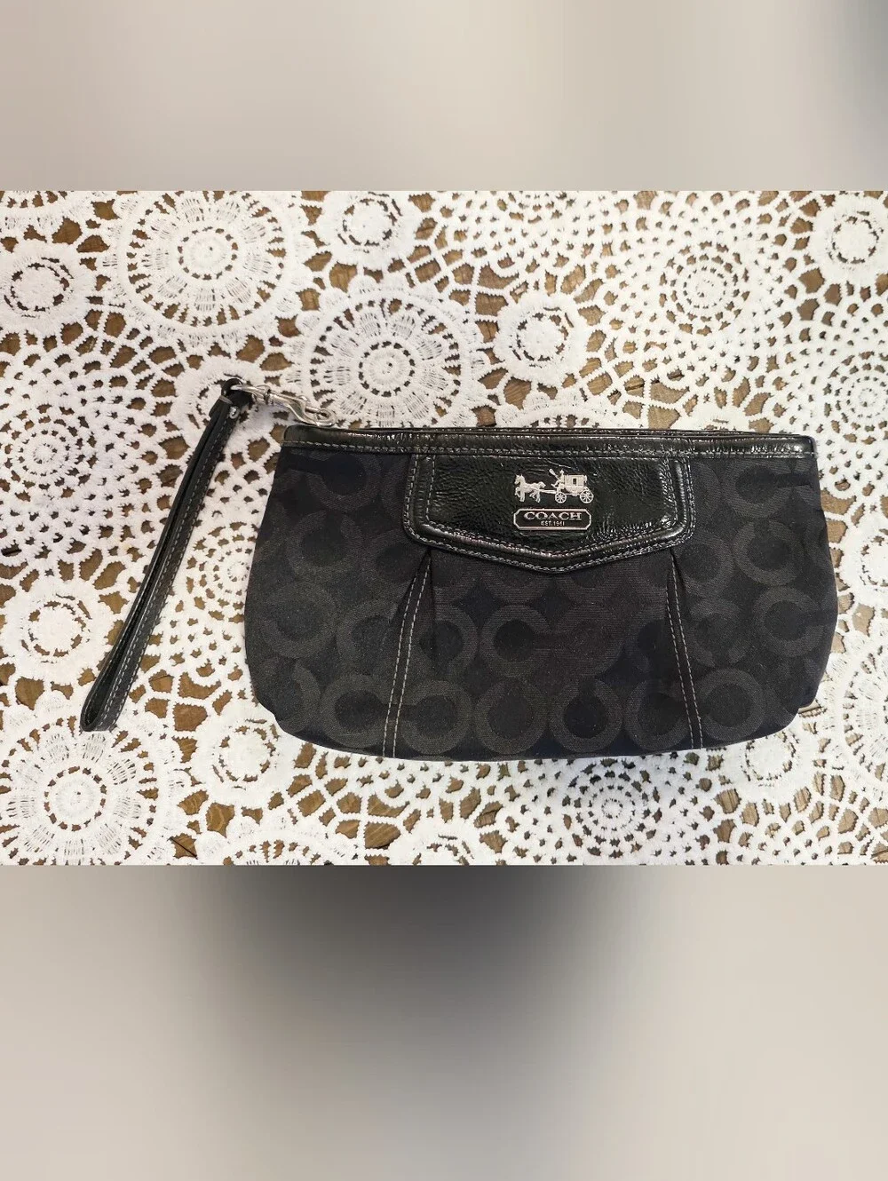 Coach Signature Large Wristlet/Clutch